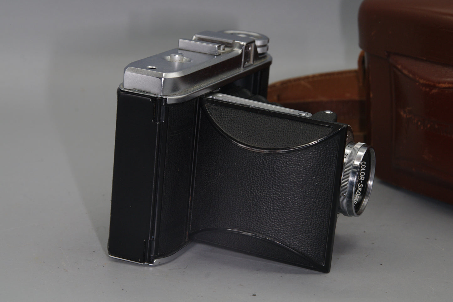 Voigtlander Perkeo 1 Folding Camera with Skopar 80mm F/3.5 Lens and Case