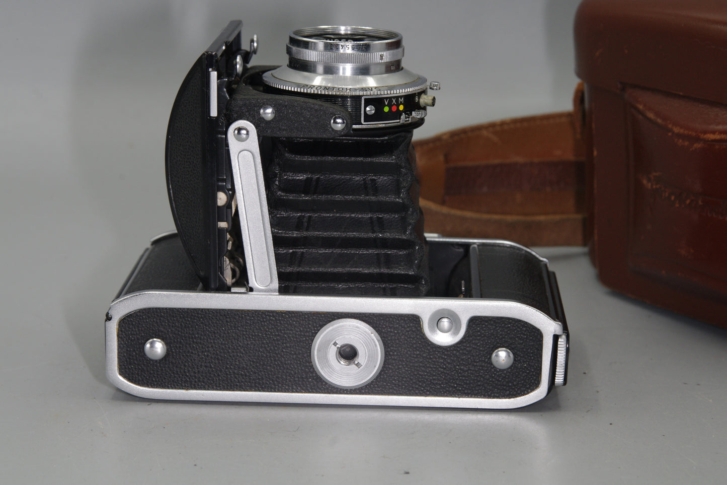 Voigtlander Perkeo 1 Folding Camera with Skopar 80mm F/3.5 Lens and Case