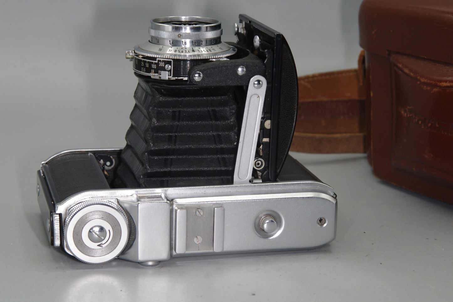 Voigtlander Perkeo 1 Folding Camera with Skopar 80mm F/3.5 Lens and Case