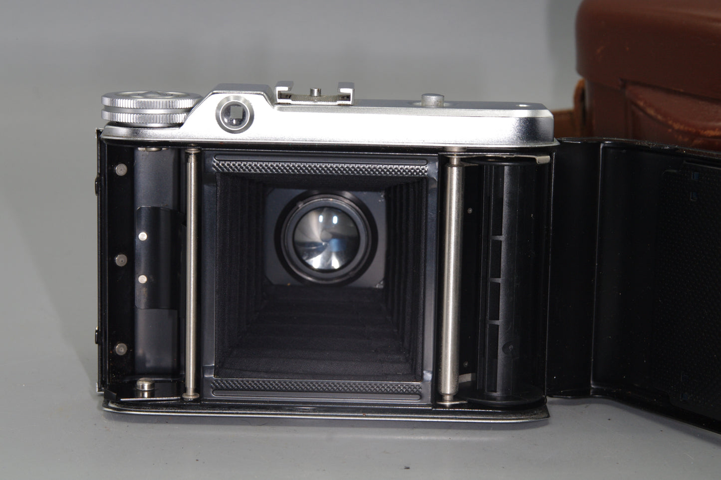 Voigtlander Perkeo 1 Folding Camera with Skopar 80mm F/3.5 Lens and Case