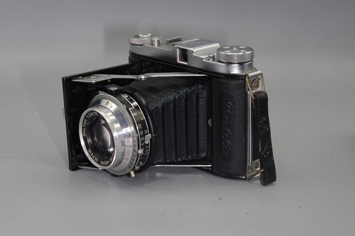Balda Baldix Folding Camera with Baltar 75mm F/2.9 Lens and Case