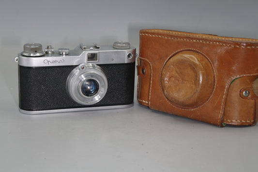 Meopta Opema II Rangefinder – 45mm f/2.8 Belar Lens – Czech Leica-Style – Cased