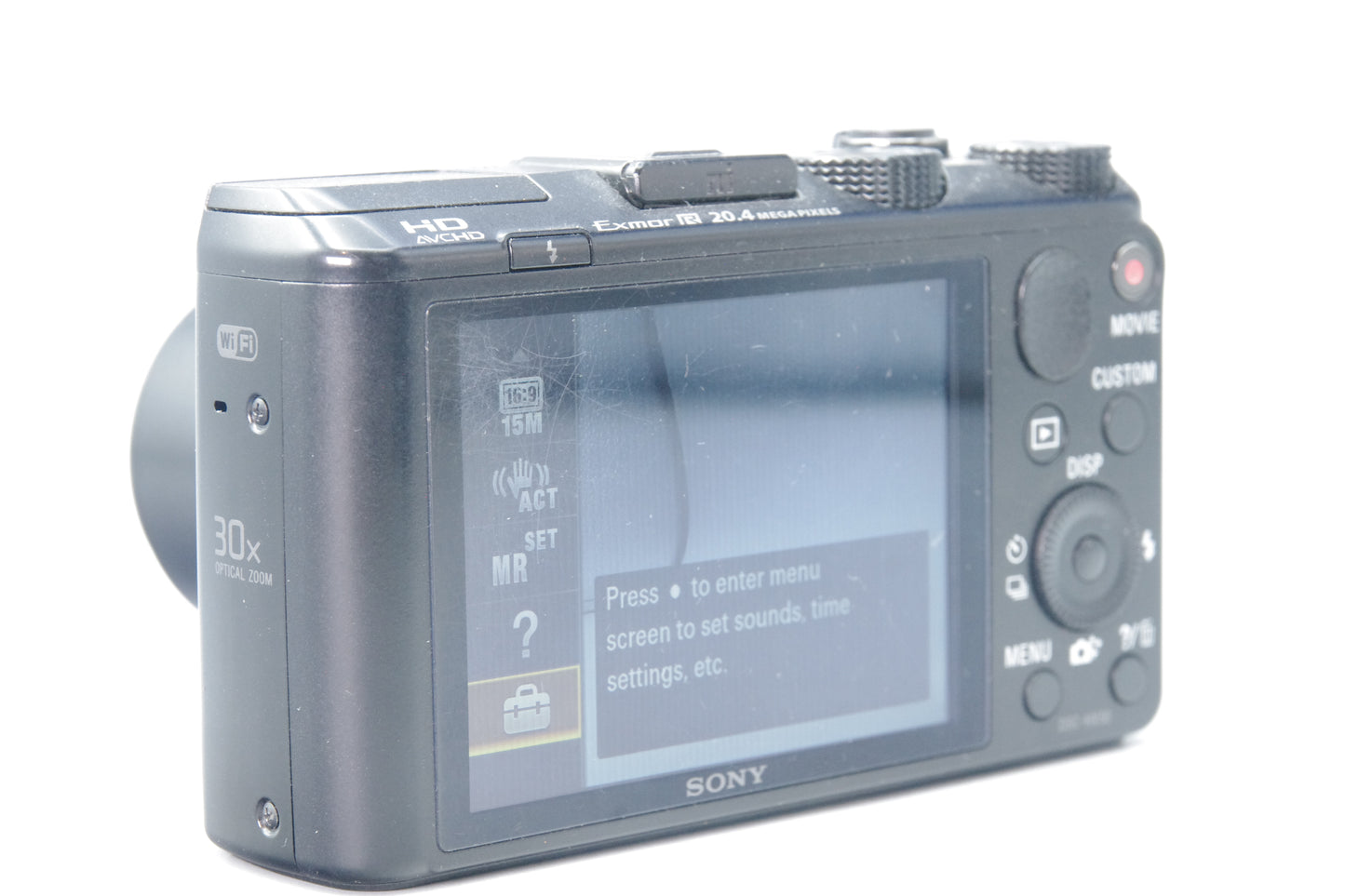 Sony Cybershot DSC-HX50 Compact Camera – 20MP 30x Zoom Wi-Fi Travel Zoom Digital