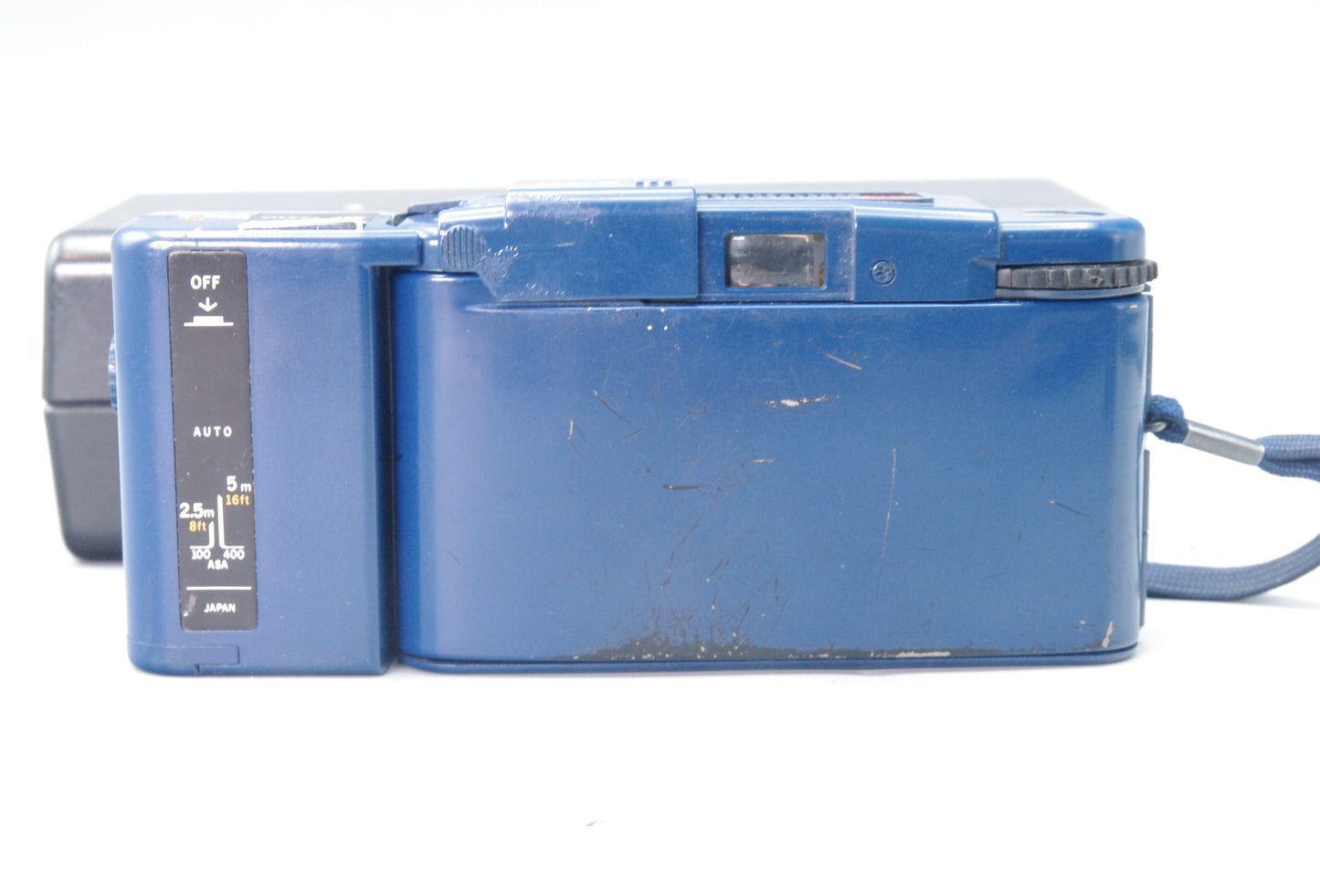 Olympus XA2 City Blue 35mm Compact Film Camera with A11 Flash – Serviced