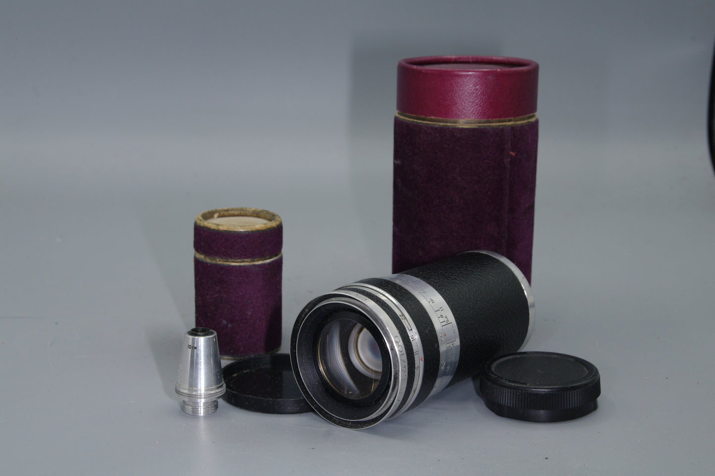 Corfield Lumar 100mm f/4 M39 Lens + Matched Viewfinder – Boxed – Leica LTM Fit