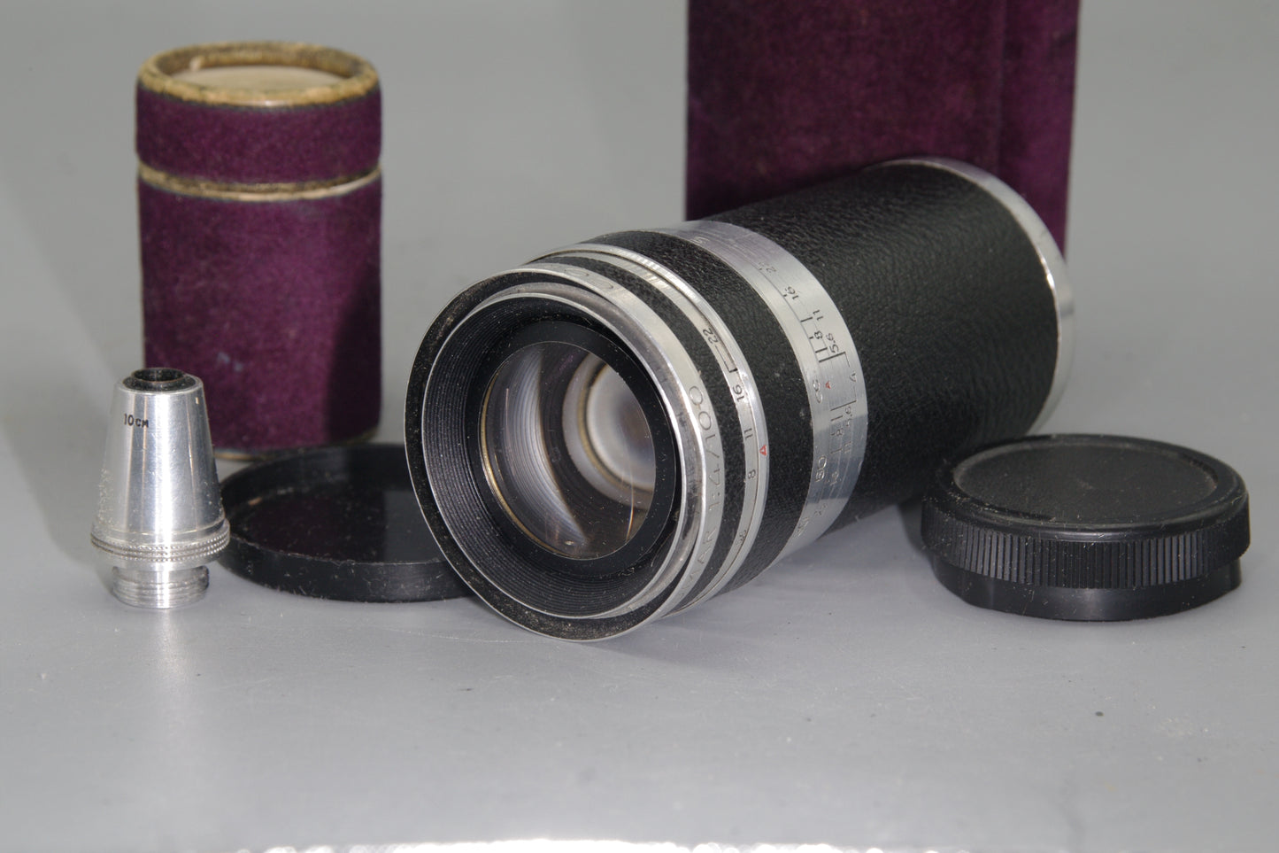 Corfield Lumar 100mm f/4 M39 Lens + Matched Viewfinder – Boxed – Leica LTM Fit