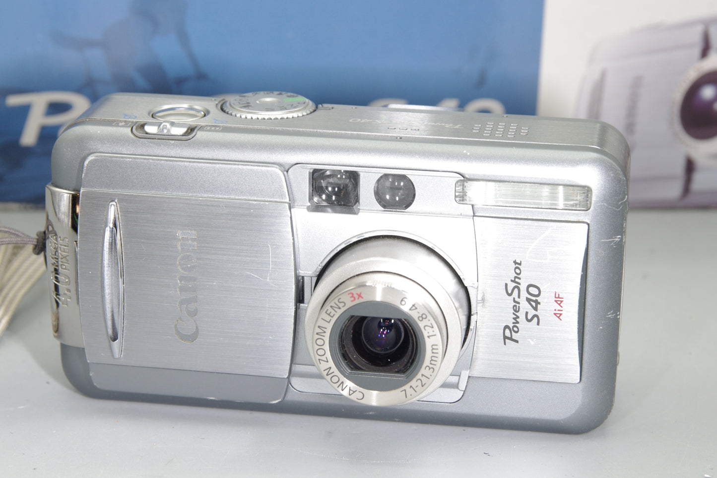Canon PowerShot S40 4MP Digital Camera – Boxed – Very Good – Minor Scratches