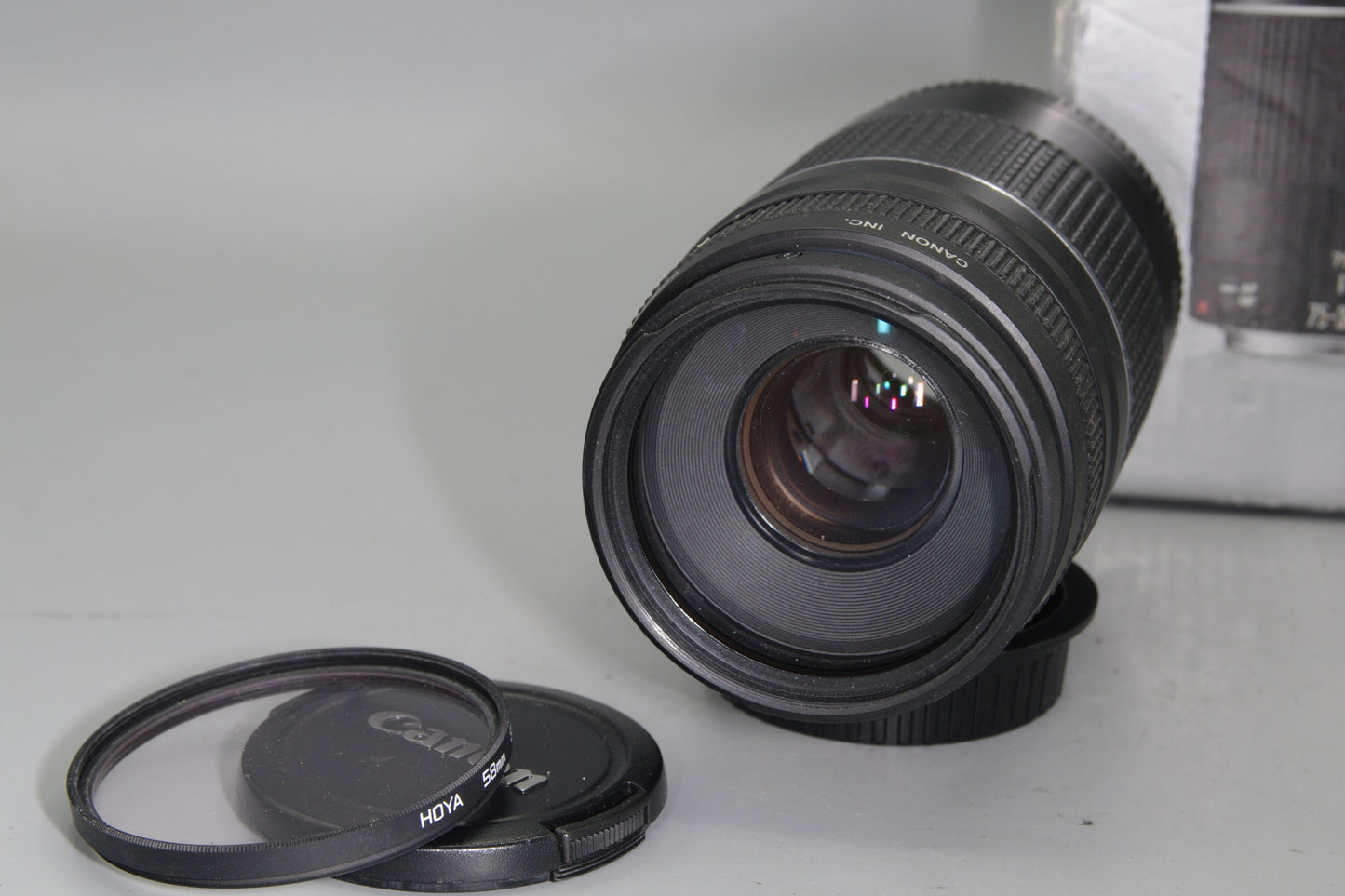 Boxed Canon EF 75-300mm F/4-5.6 III (not USM) AF Zoom Lens with Caps