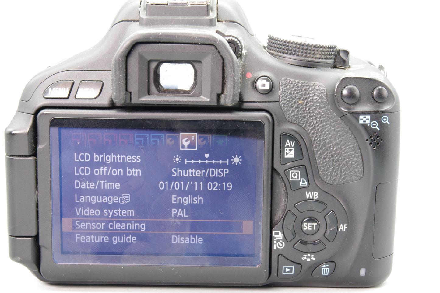 Canon EOS 600D DSLR Camera – Spares or Repair – Shutter Fault – Powers On
