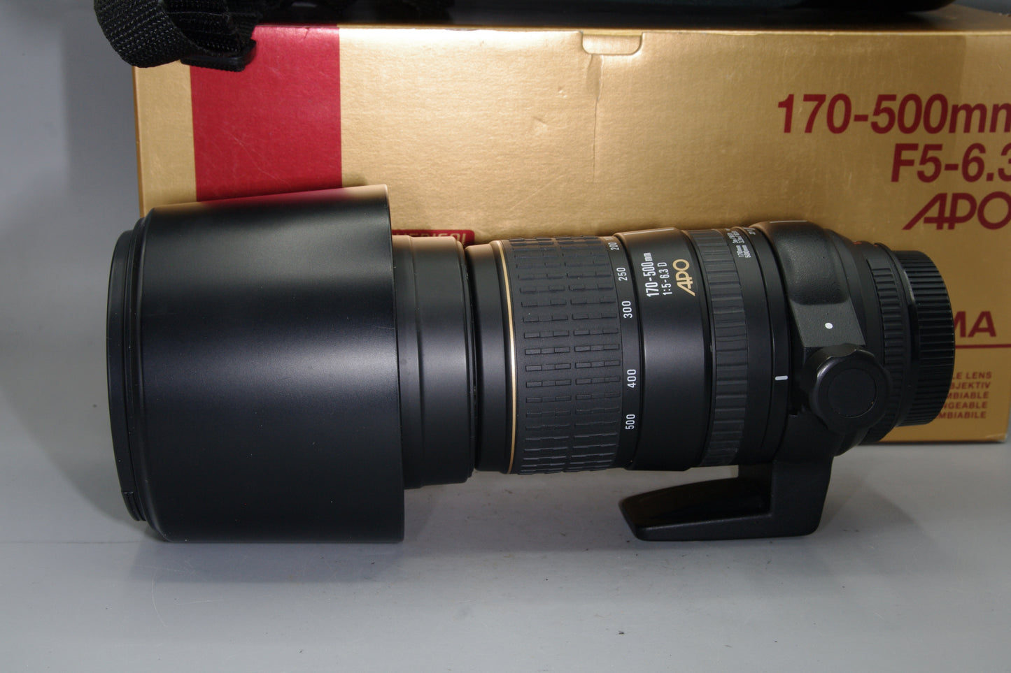 Sigma 170-500mm F/5-6.3D APO AF Lens, Case and Box, Nr Mint, Nikon F