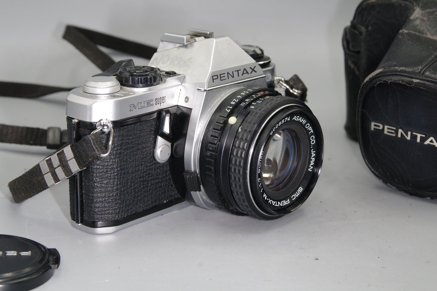 Pentax ME Super 35mm SLR with 50mm F/1.7 Lens and Case - Excellent