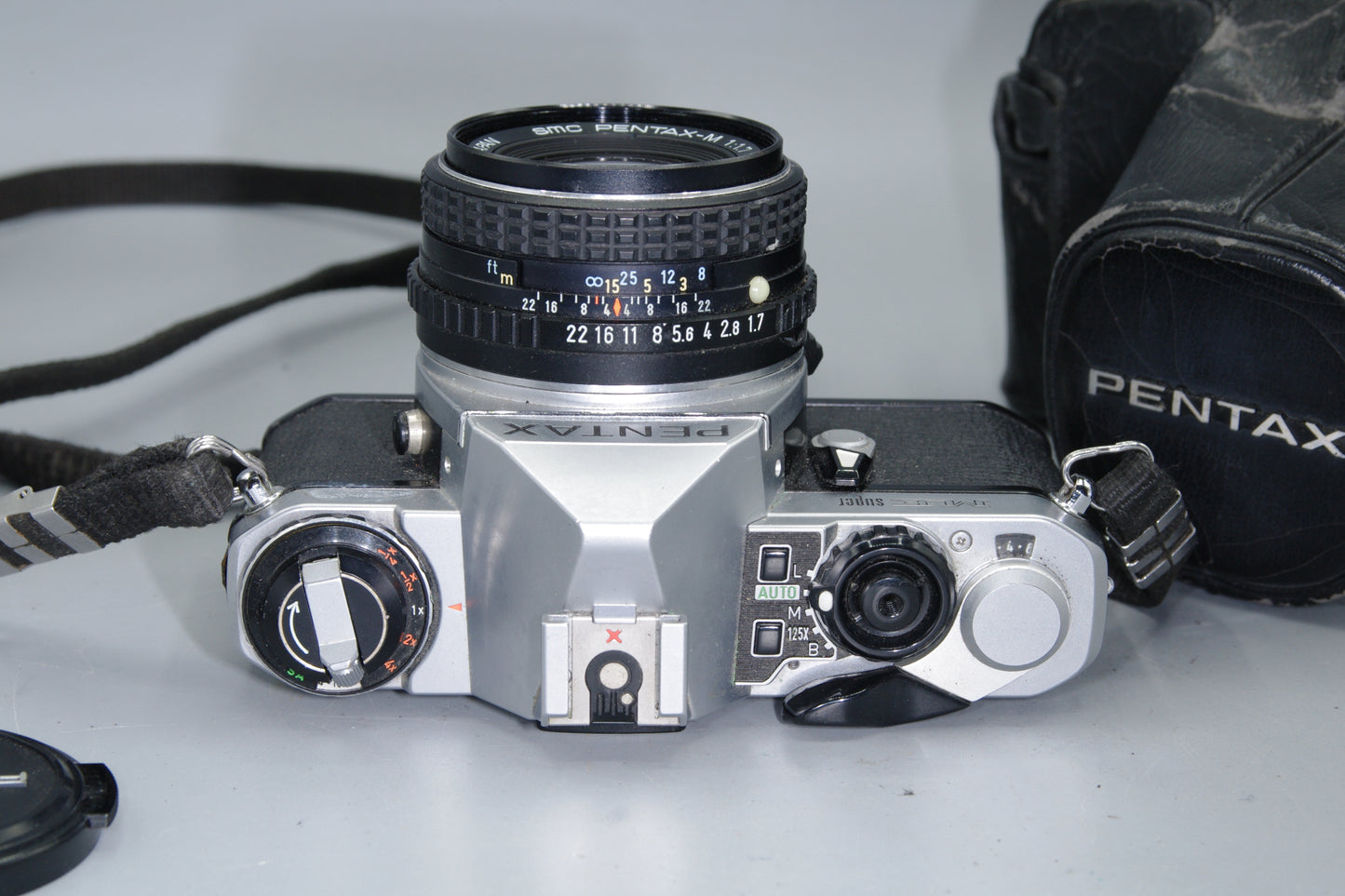 Pentax ME Super 35mm SLR with 50mm F/1.7 Lens and Case - Excellent