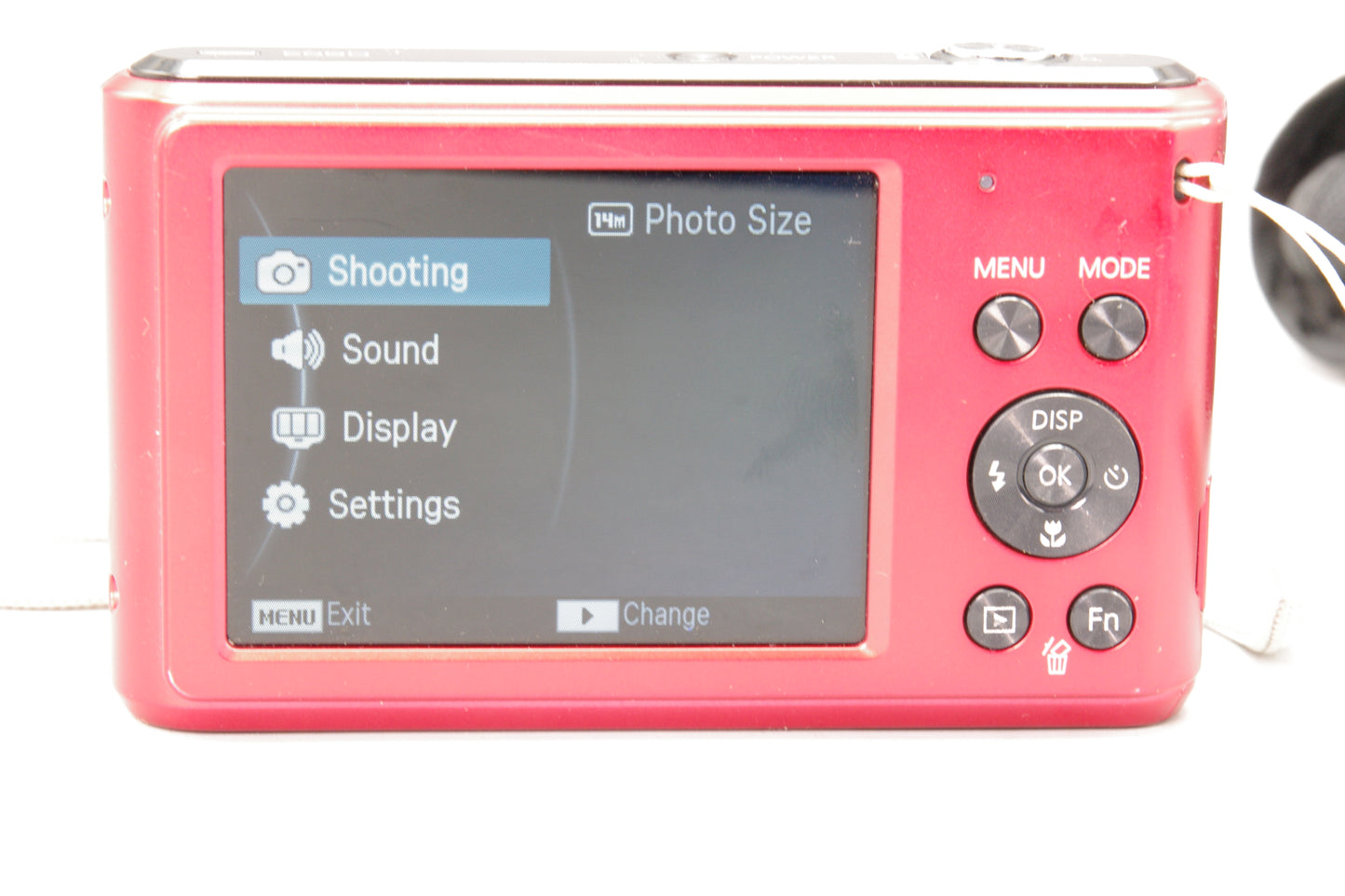 Samsung ES90 Red 14.2MP Digital Camera with Battery & Case – Excellent