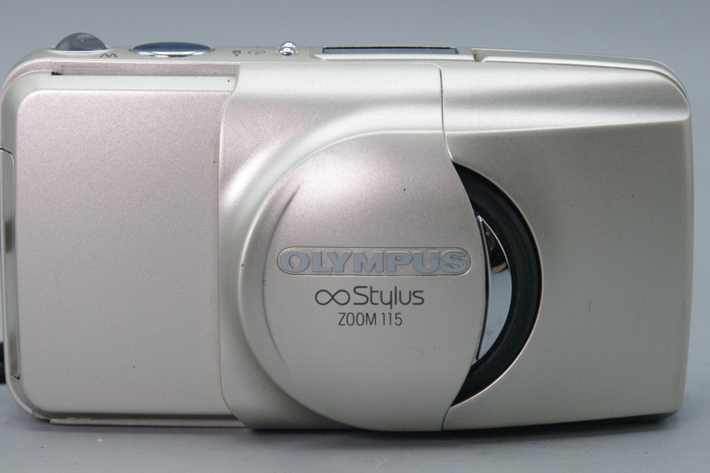 Olympus MJU Zoom 115 35mm Film Camera Champagne – Tested – VGC
