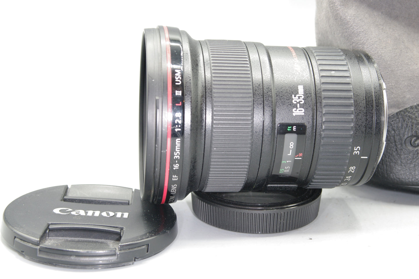 Canon EF 16-35mm F/2.8L II USM AF Zoom Lens with Caps and Soft Case- Excellent