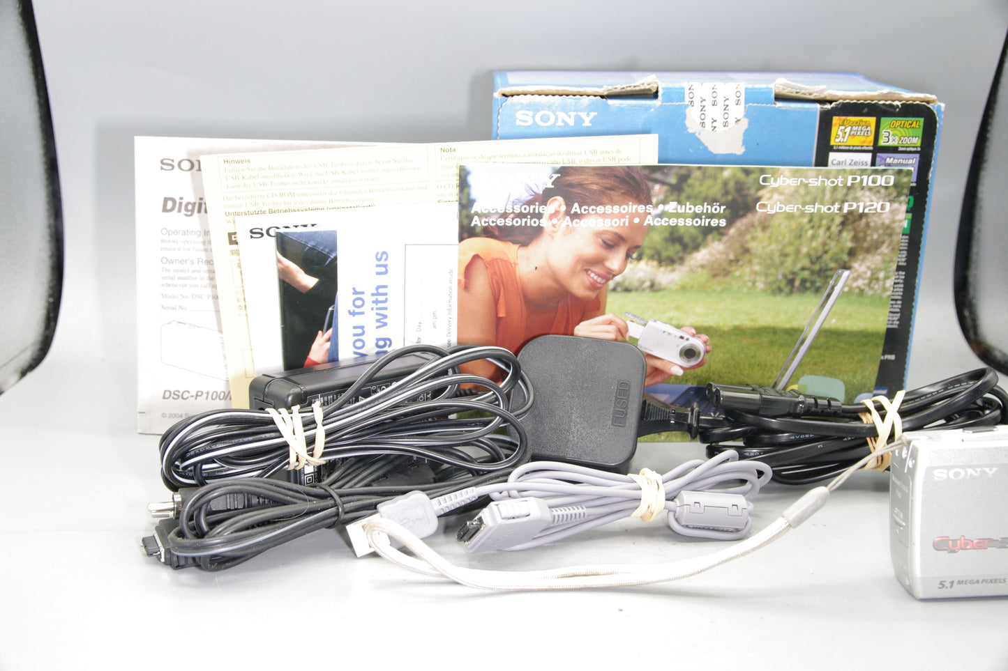 Boxed Sony Cybershot DSC-P100 5.1MP Compact Camera - Excellent