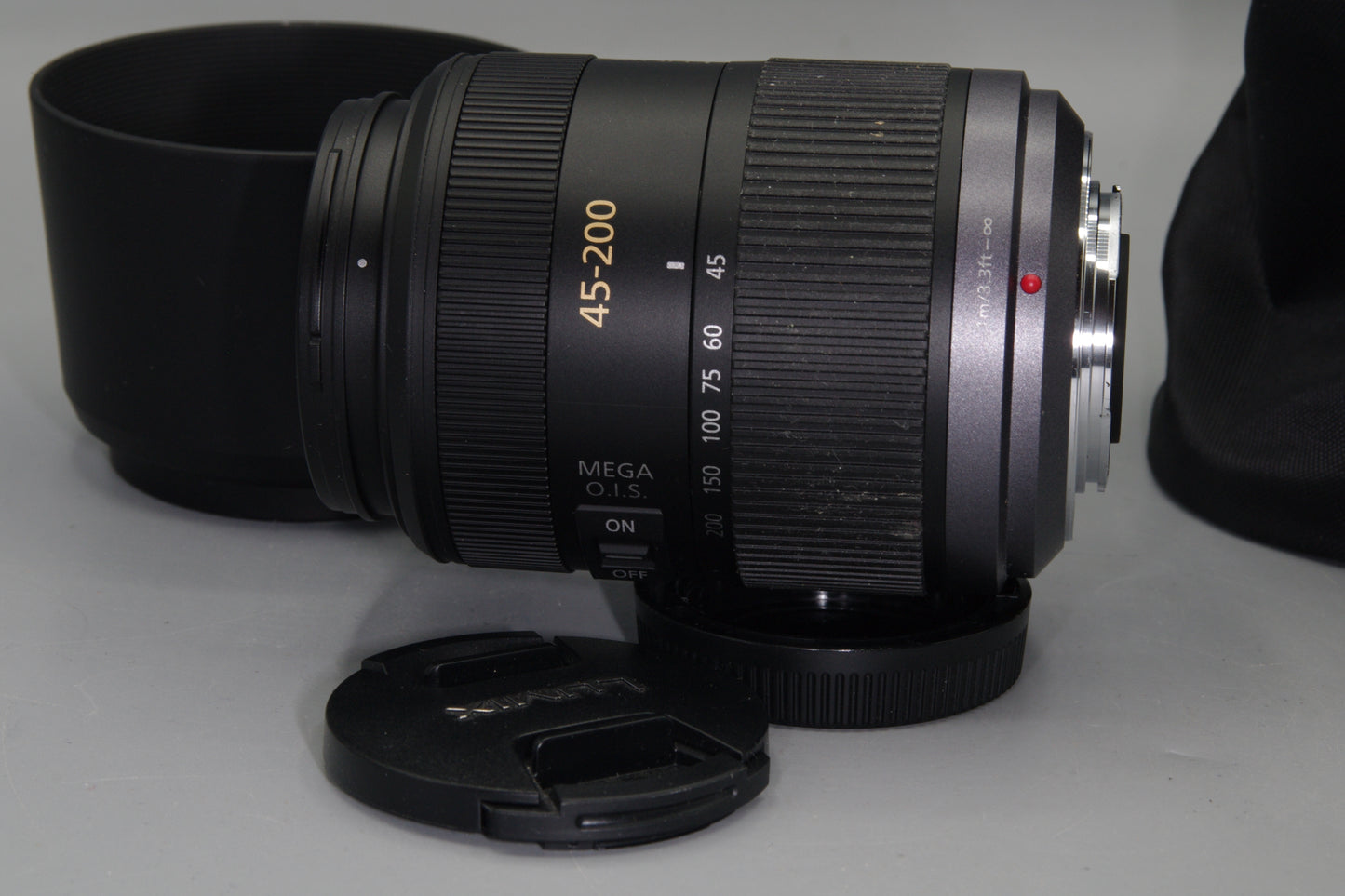 Lumix G Vario 45-200mm F/4.5-5.6 Mega O.I.S. Lens - Excellent