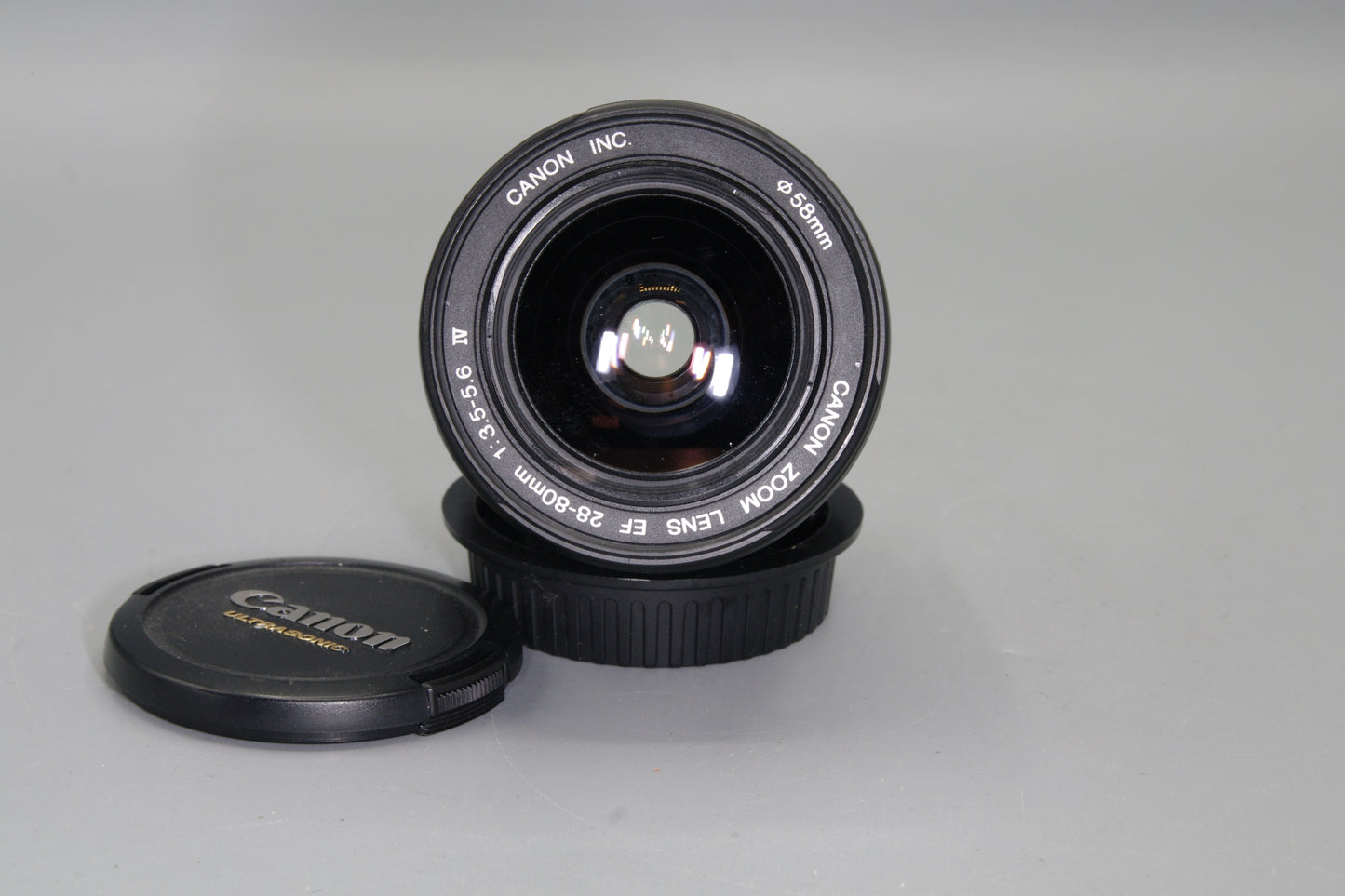 Canon EF 28–80mm f/3.5–5.6 IV USM Lens – Ultrasonic AF – With Caps