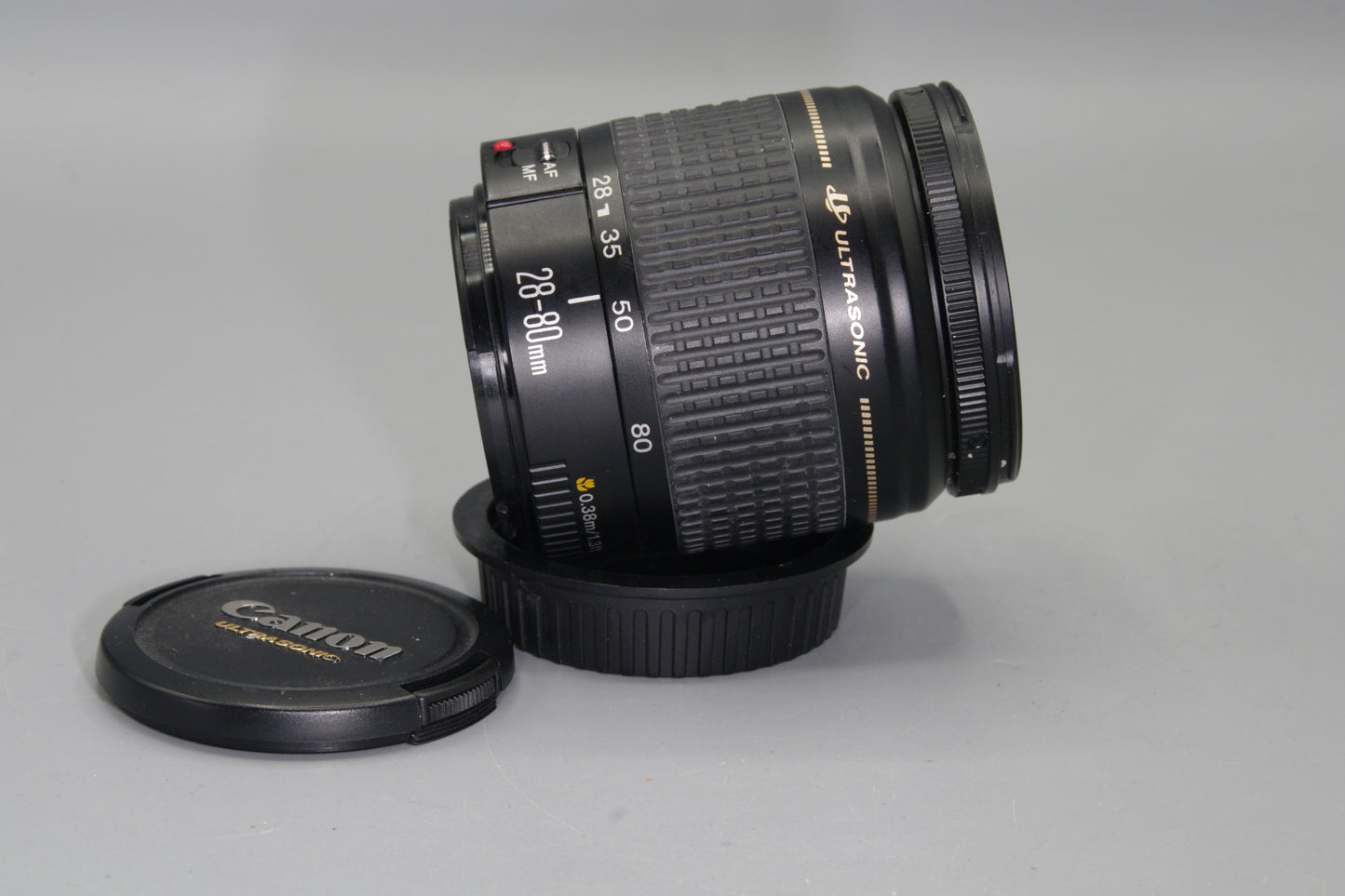 Canon EF 28–80mm f/3.5–5.6 IV USM Lens – Ultrasonic AF – With Caps