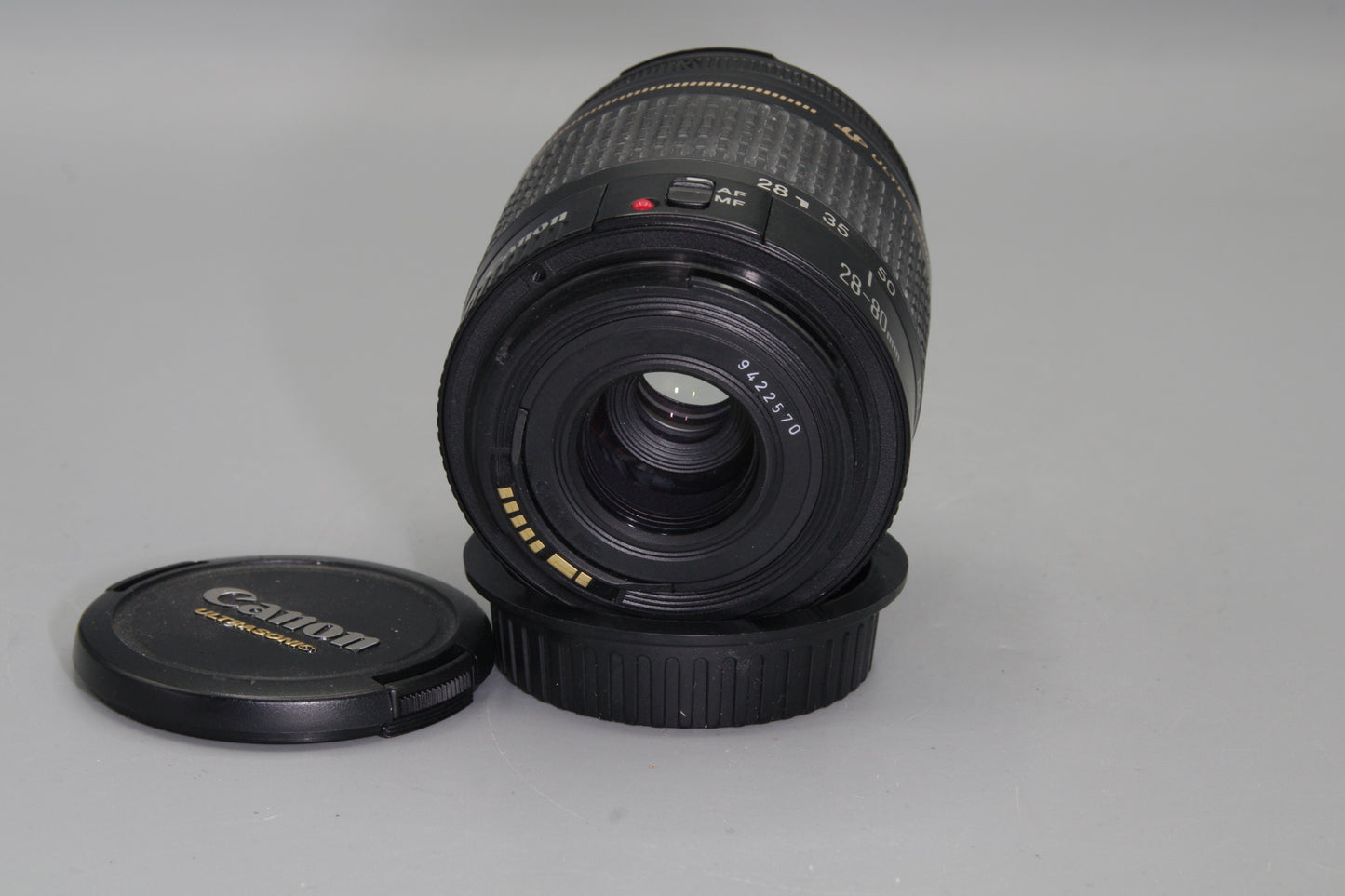 Canon EF 28–80mm f/3.5–5.6 IV USM Lens – Ultrasonic AF – With Caps