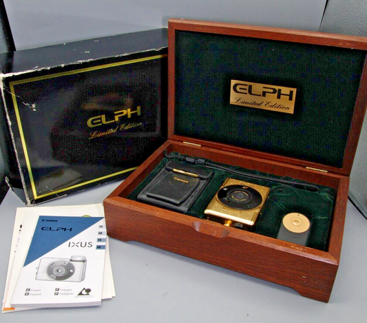 Canon Elph Limited Edition Gold Plated 60th Anniversary Camera