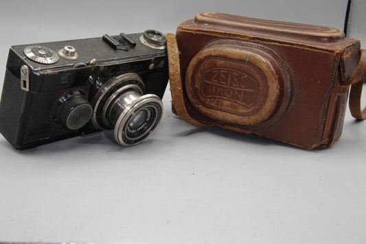 1933/34 Zeiss Ikon Contax 1 with Jena 50mm F/3.5 Lens and Case - Shutter Issue