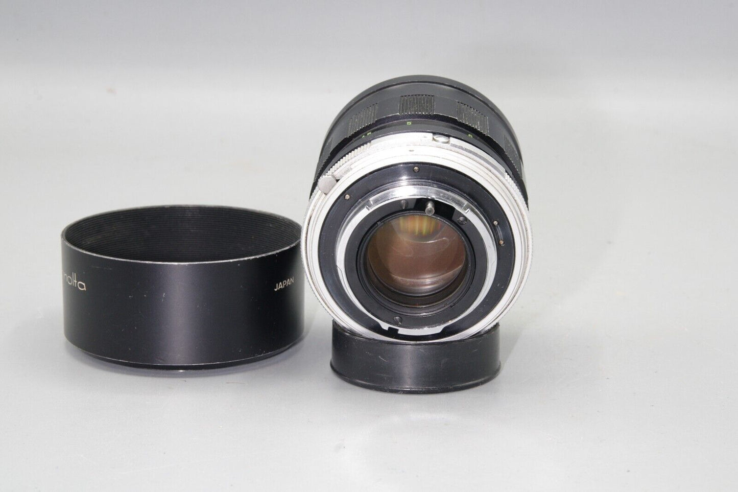 Minolta Tele Rokkor-PF 100mm F/2 Portrait Lens with Lens Hood - MD Mount