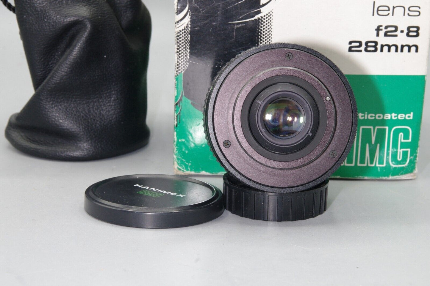 Boxed Hanimex Multicoated 28mm F/2.8 Wide Angle  M42 Mount Lens