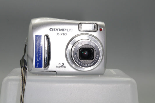 Olympus X-710 4MP Digital Compact Camera - Takes AA