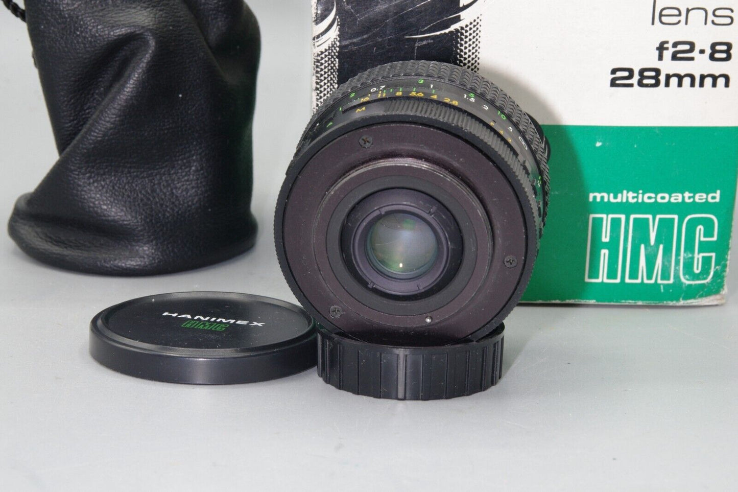 Boxed Hanimex Multicoated 28mm F/2.8 Wide Angle  M42 Mount Lens
