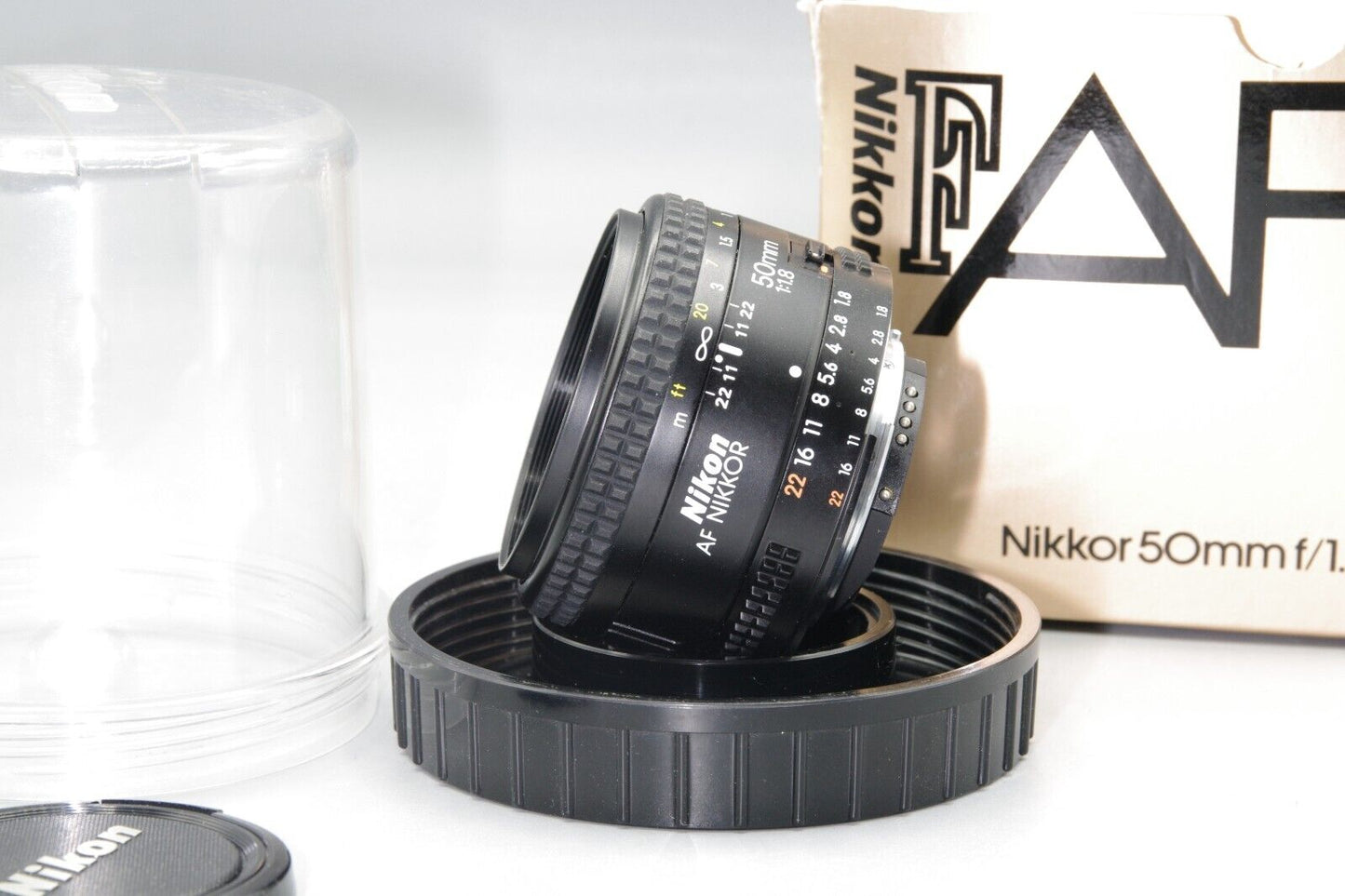 Boxed Nikon Nikkor 50mm F/1.8 AF Lens in bubble - Excellent