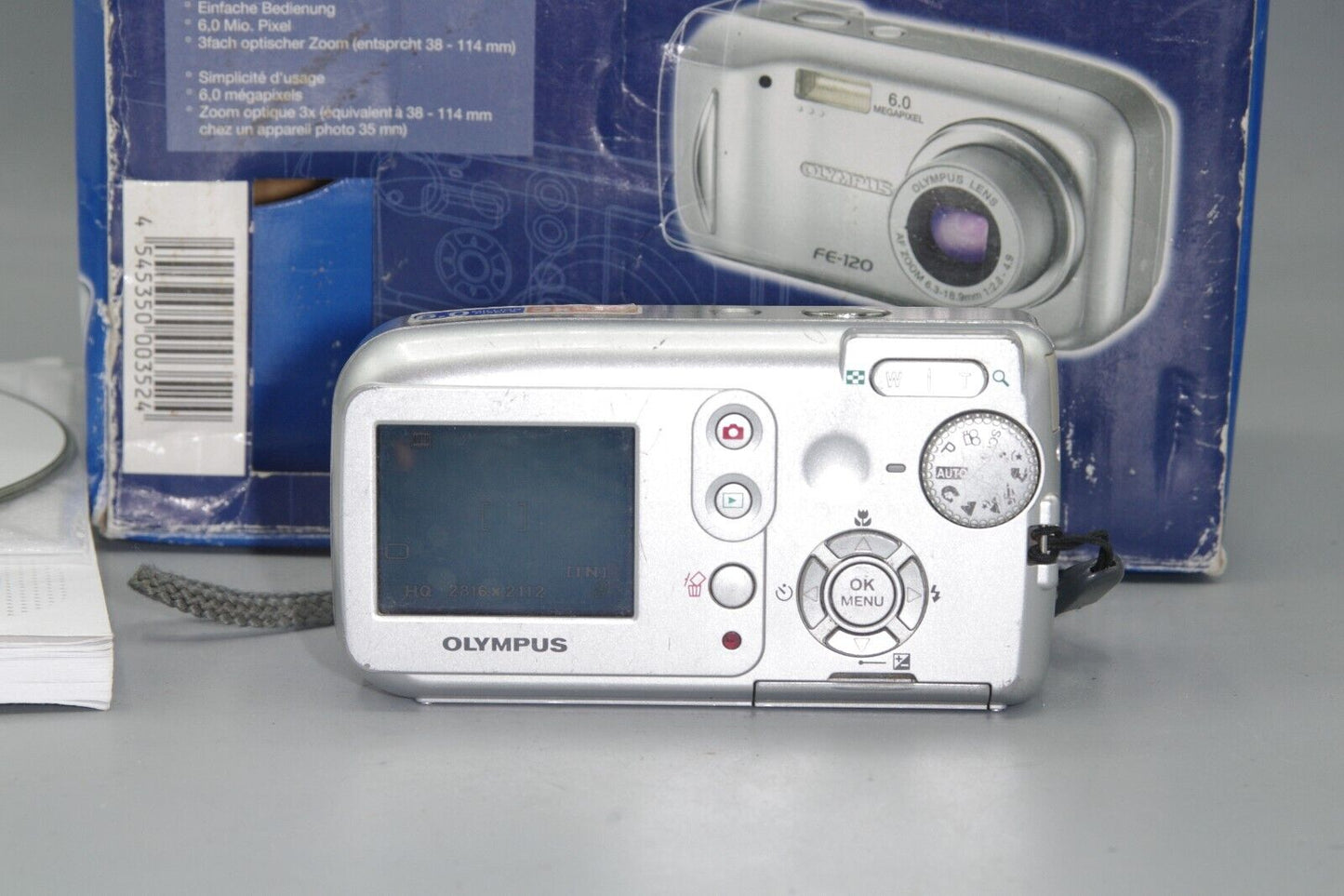 Olympus FE-120 6MP 3X  Zoom Digital  Compact Camera - Boxed