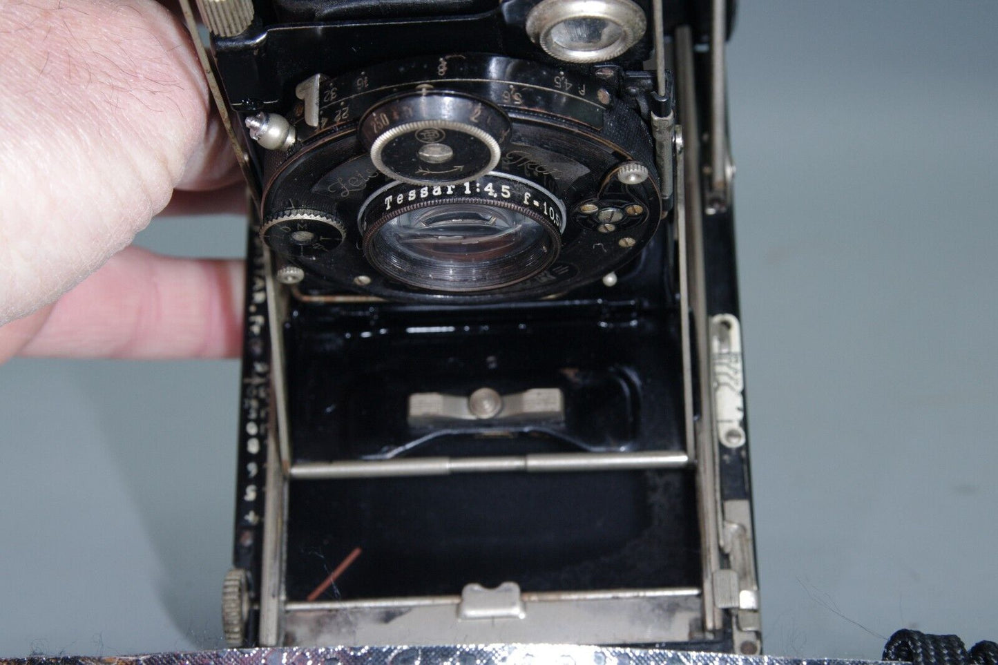 Kamera Werkstatten Folding Plate Camera with 105mm F/4.5 Lens and Black Bellows