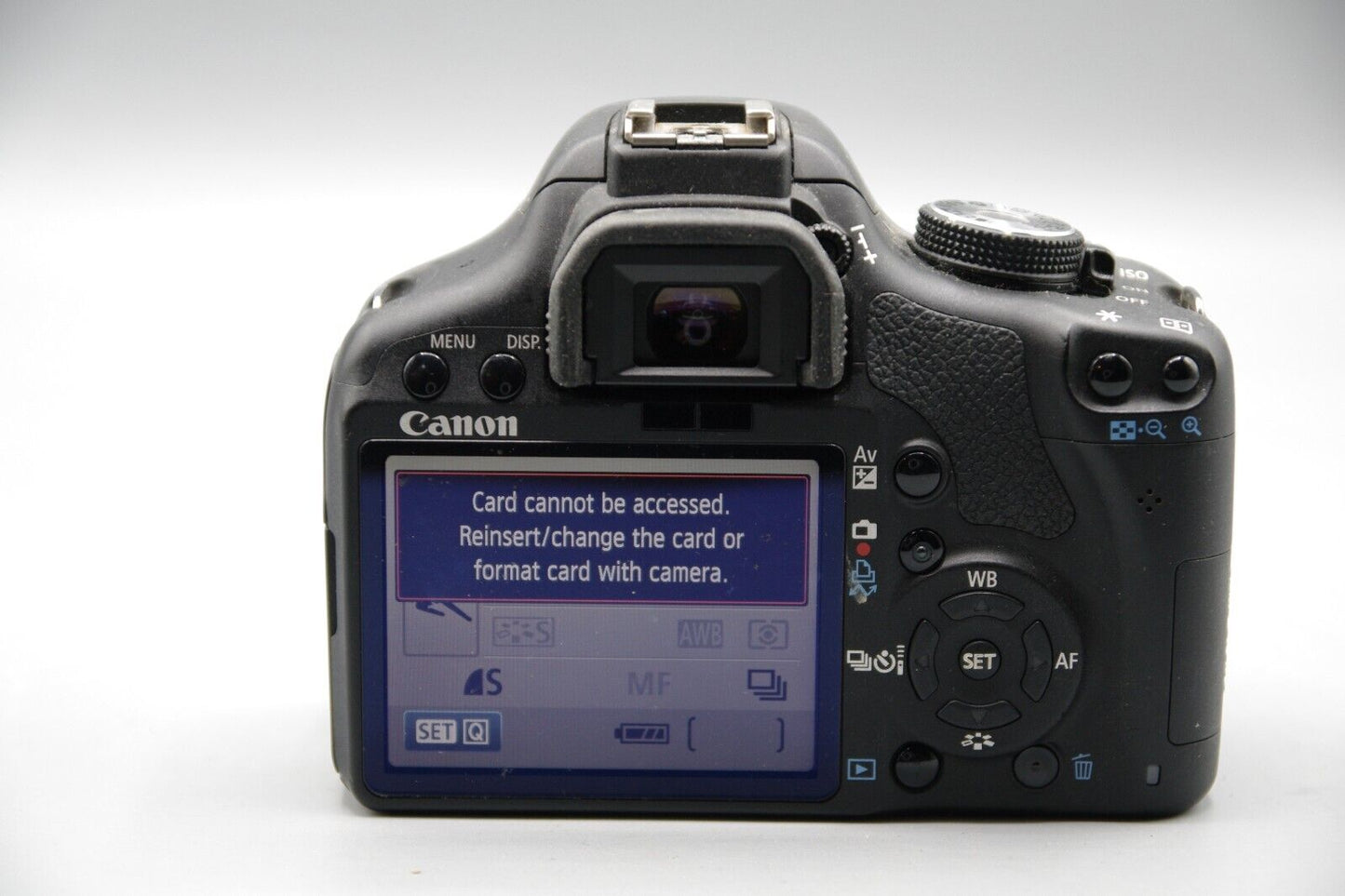 Canon EOS 500D 15.1MP DSLR - Will not read SD