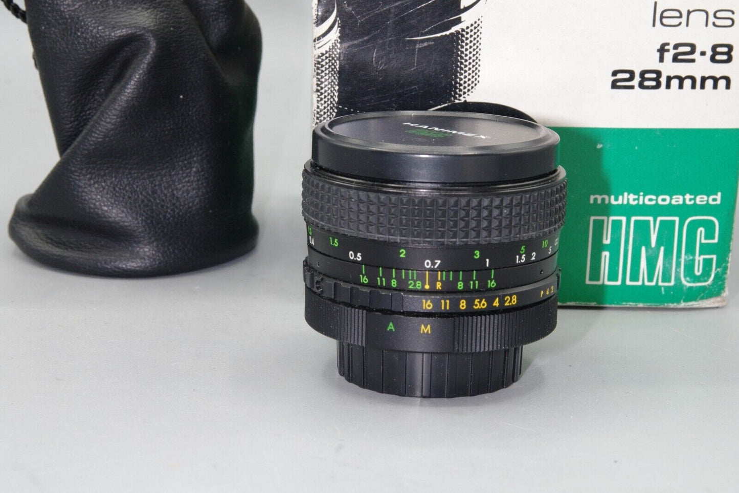 Boxed Hanimex Multicoated 28mm F/2.8 Wide Angle  M42 Mount Lens