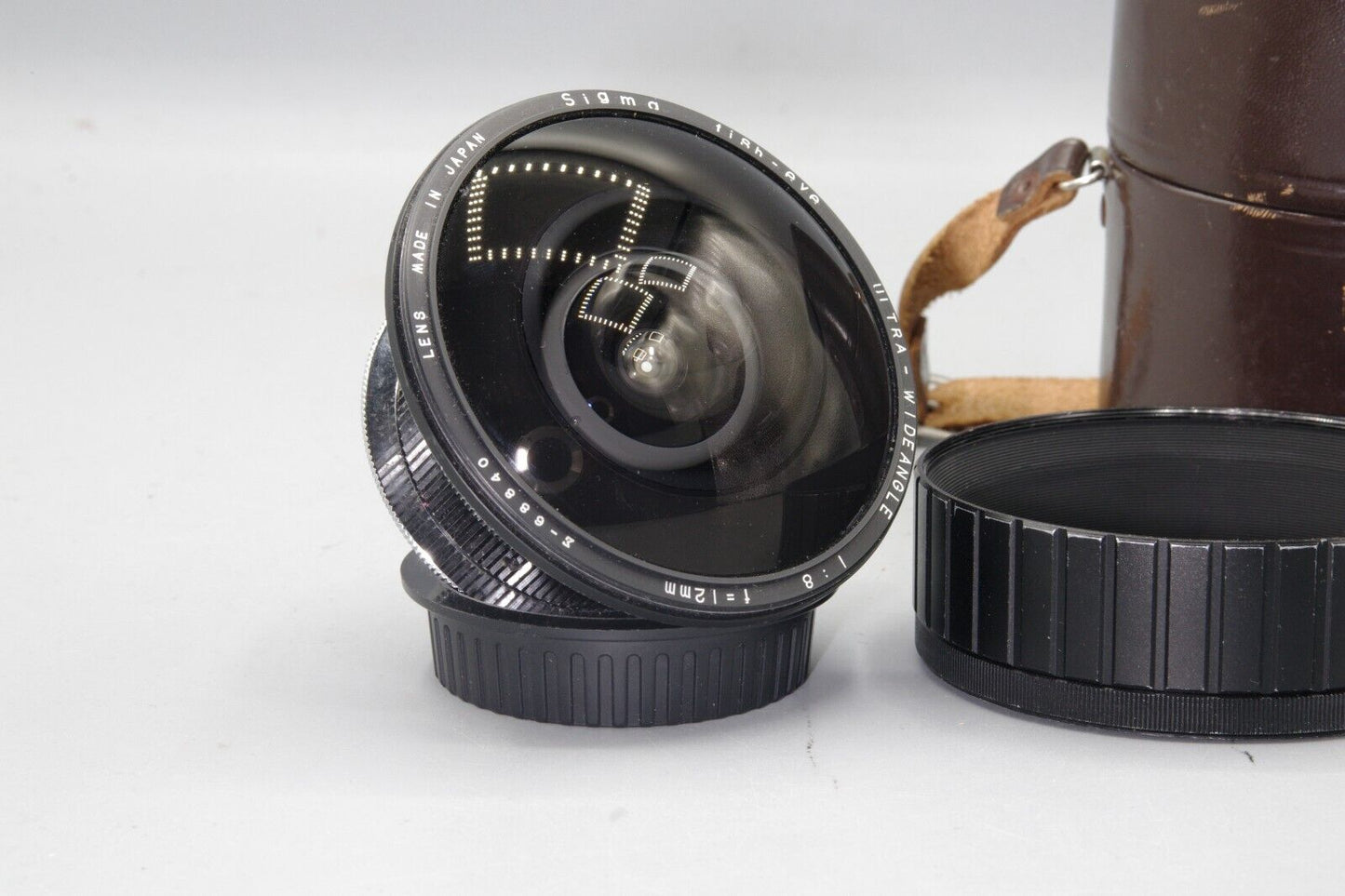 Sigma Ultra Wide Fisheye 12mm F/8 Lens with caps and case - EF Mount