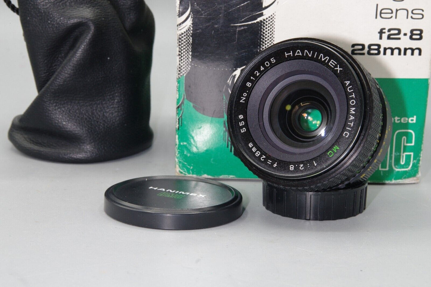 Boxed Hanimex Multicoated 28mm F/2.8 Wide Angle  M42 Mount Lens