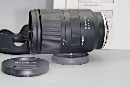 Boxed Tamron 28-75mm F/2.8 Di III RXD Full Frame Sony E Mount Lens - Nr Mint