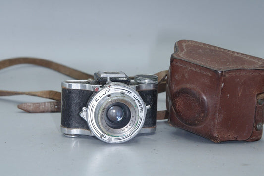 Vintage Sub-Miniature Film Camera, ELJY Lumiere with 40mm Lypar f3.5 Lens + case