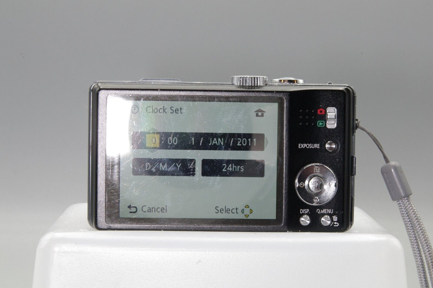 Panasonic Lumix DMC-ZS10 14.1MP Digital Camera - Working but needs battery cover