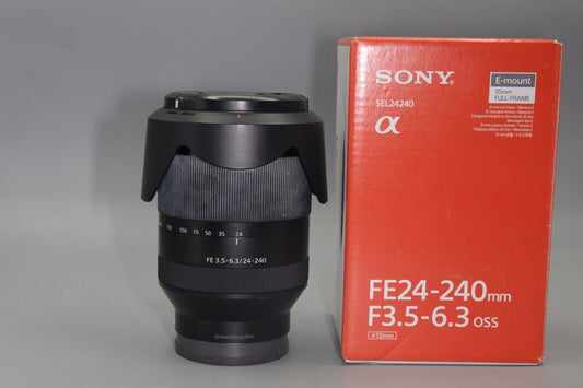 Boxed Sony FE 24-240mm F/3.5-6.3 OSS SEL24240 Full Frame  E Mount Lens - Nr Mint