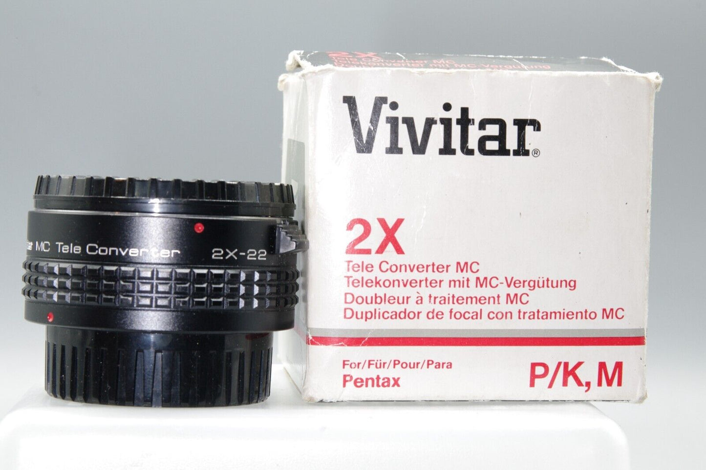 Boxed Vivitar 2X Teleconverter- Pentax K Mount