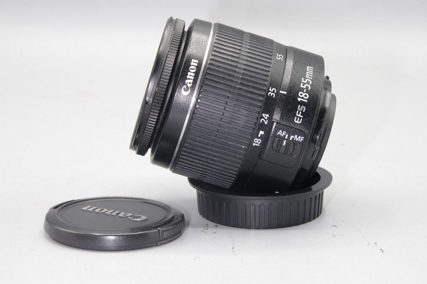 Canon EF-S 18-55mm F/3.5-5.6 III Autofocus Zoom Lens with both caps - Excellent