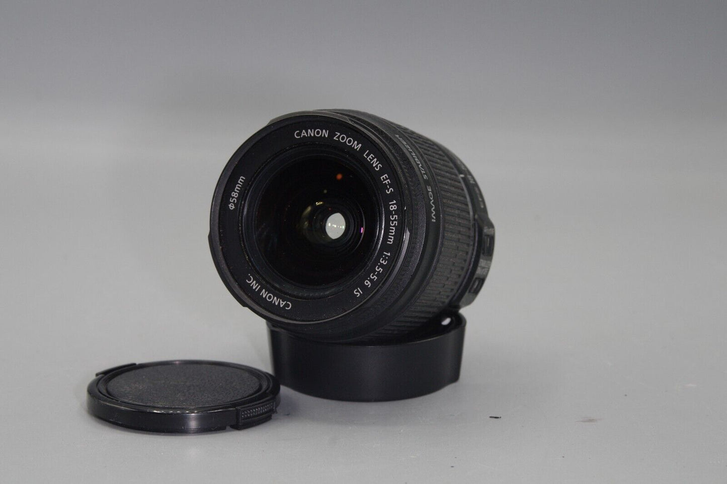 Canon EF-S 18-55mm F/3.5-5.6 IS  Lens with Both Caps - Excellent