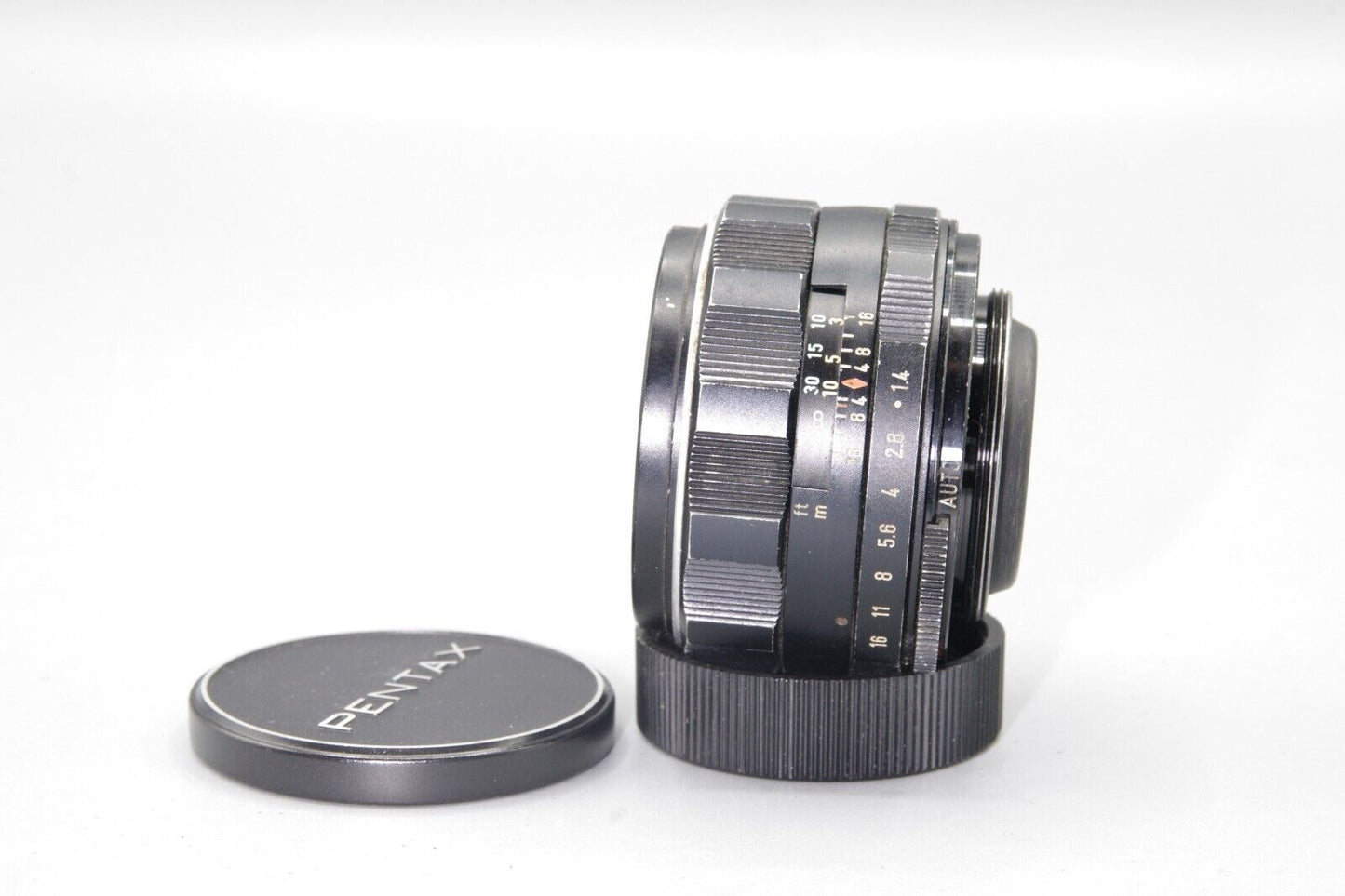 Asahi Super-Takumar 50mm F/1.4 Prime Lens - M42 Mount - with both caps.