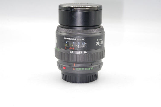 SMC Pentax-F 28-80mm F/3.5-4.5 Auto Focus Zoom with both caps - PKAF