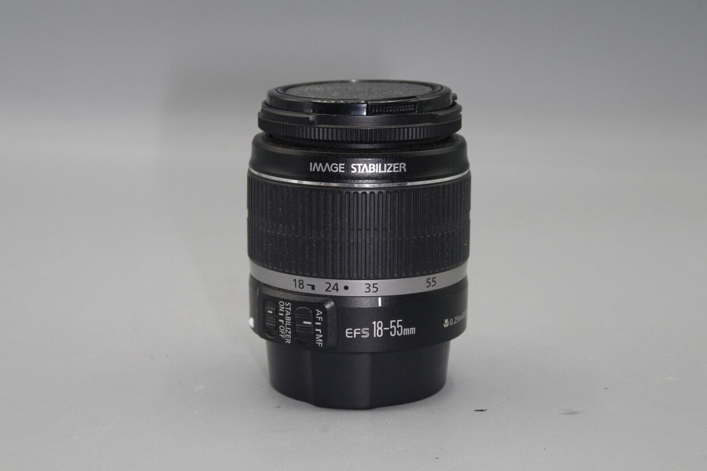 Canon EF-S 18-55mm F/3.5-5.6 IS  Lens with Both Caps - Excellent