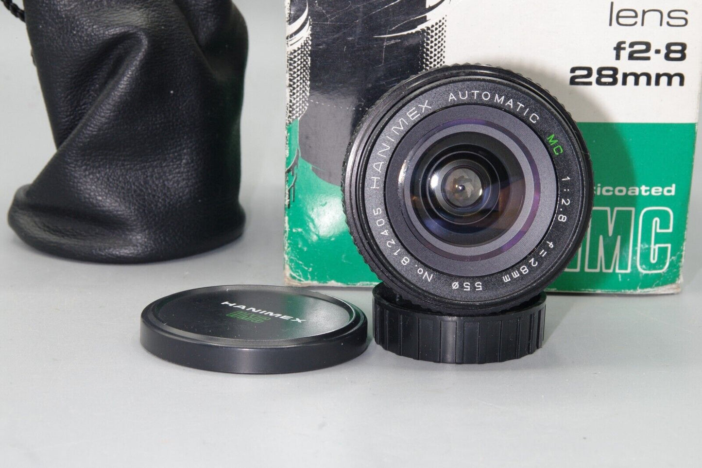 Boxed Hanimex Multicoated 28mm F/2.8 Wide Angle  M42 Mount Lens