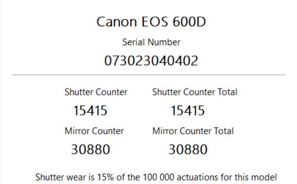 Canon EOS 600D DSLR Camera with 18‑55mm II Lens – 15415 Shutter Count