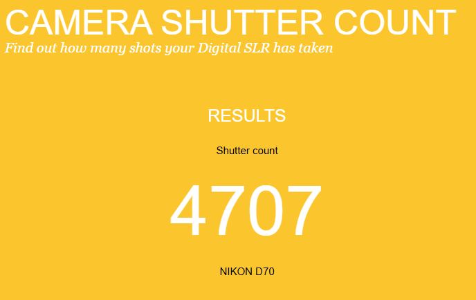 Nikon D70 DSLR Camera with Charger and Battery – 6.1MP – Shutter Count 4707